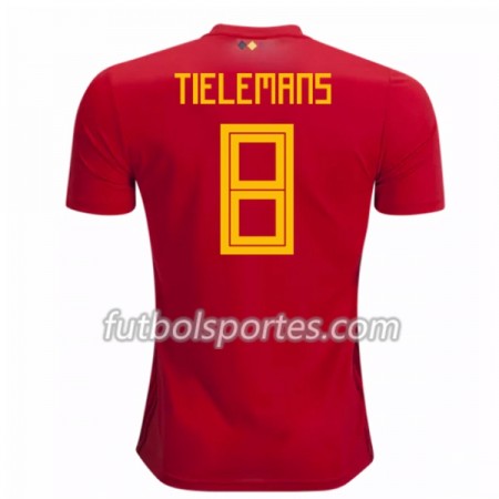 Camisetas Bélgica Tielemans 8 Primera Equipacion Mundial 2018